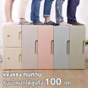 Thumbnail 3 of HomeHuk ตู้ลิ้นชักพลาสติก 5 ชั้น 6 ช่อง ด้านบนล็อคได้ 58 x 32 x 103 ซม. สีพาสเทล