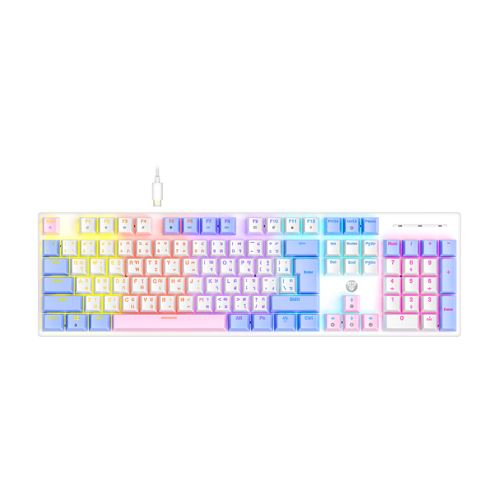 FANTECH Gaming Keyboard Mechanical Model MK889 Pro Purple&White Red Switch