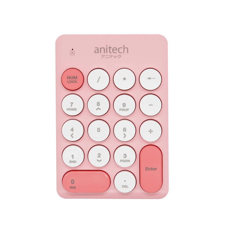 Anitech แอนิเทค อุปกรณ์เสริมคีย์บอร์ด รุ่น N186  [สินค้ารับประกัน 2 ปี] N186-PI