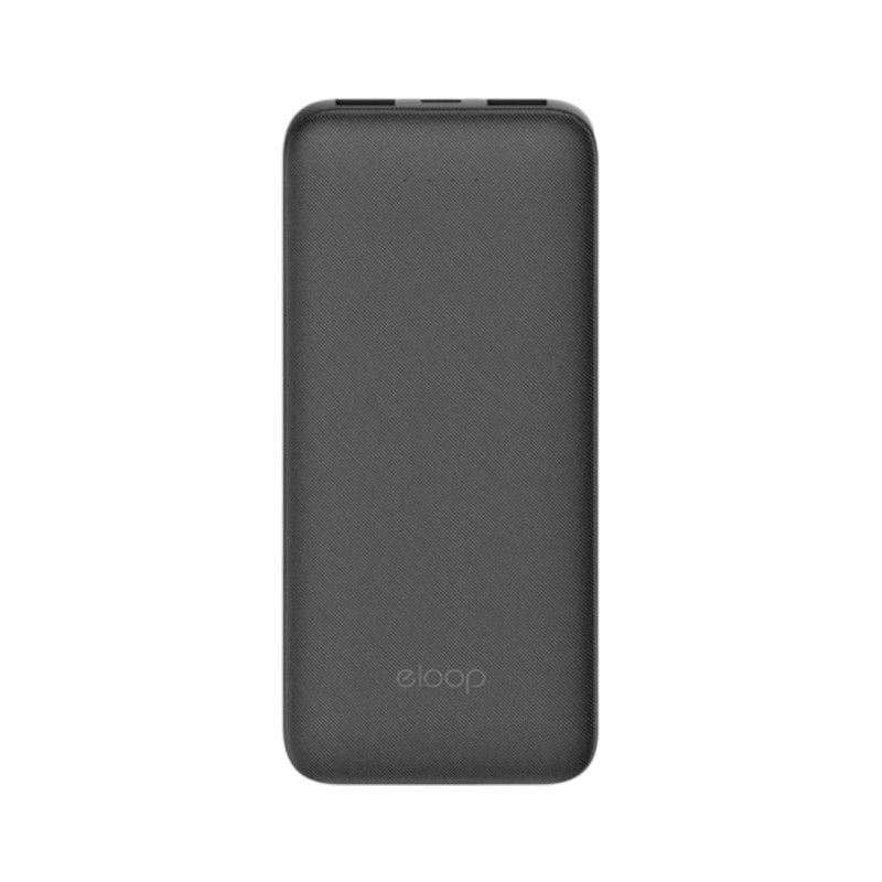 Eloop E33 แบตสํารอง 10000mAh ชาร์จเร็ว 2.4A 12W Powerbank พาวเวอร์แบงค์  Black