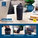 Thumbnail 2 of ซุปเปอร์ ล็อค แก้วน้ำสแตนเลส เก็บอุณหภูมิร้อน - เย็นได้นาน 12 ชม. วางในรถได้ รุ่น S141 500 มล. สีกรม