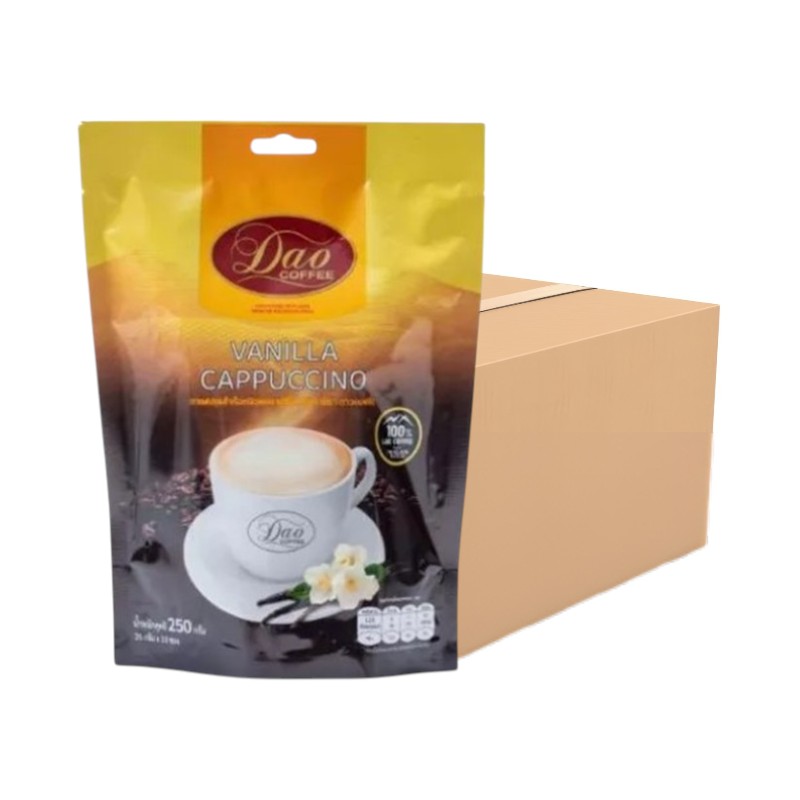 DAO COFFEE Cappuccino Whole Crate Vanilla 20 g 10 sachets x 30