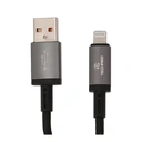 Thumbnail 1 of TECHPRO USB-A to Lightning Cable 2.4A Fast Charge 1M. Titanlink Black (TP-C07)