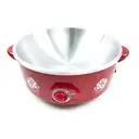 Thumbnail 2 of ฮานาบิชิ กระทะไฟฟ้า+หม้อนึ่ง 10 นิ้ว 2.0 ลิตร รุ่น HEP-10S สีแดง