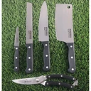 Thumbnail 2 of Twin Fish ชุดมีดทำครัว เซตมีด 5 ชิ้น มีดเชฟ มีดหั่น ปังตอ มีดขนมปัง กรรไกร รุ่นClassic