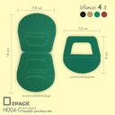 Thumbnail 1 of Depack H004-G (สีเขียว) หัวถุงขนมมีหูหิ้ว รูปทรงโค้งมน กระดาษลูกฟูกลอนเล็ก (1 แพ็ค/ 50 ใบ )