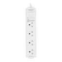Thumbnail 1 of ANITECH TIS Plug 4 Way 1 Switch 3 m (H343) White
