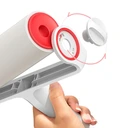 Thumbnail 3 of ลูกกลิ้งเก็บขนทำความสะอาดสามารถต่อด้ามจับเป็นไม้ม๊อบZM100 สีขาว