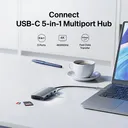 Thumbnail 2 of Belkin (NEW) ฮับมัลติพอร์ต 5-in-1 Connect Multiport Hub ความคมชัดสูงได้ถึง 4K@60Hz ถ่ายโอนข้อมูล 5Gbps รุ่น AVC007-V2