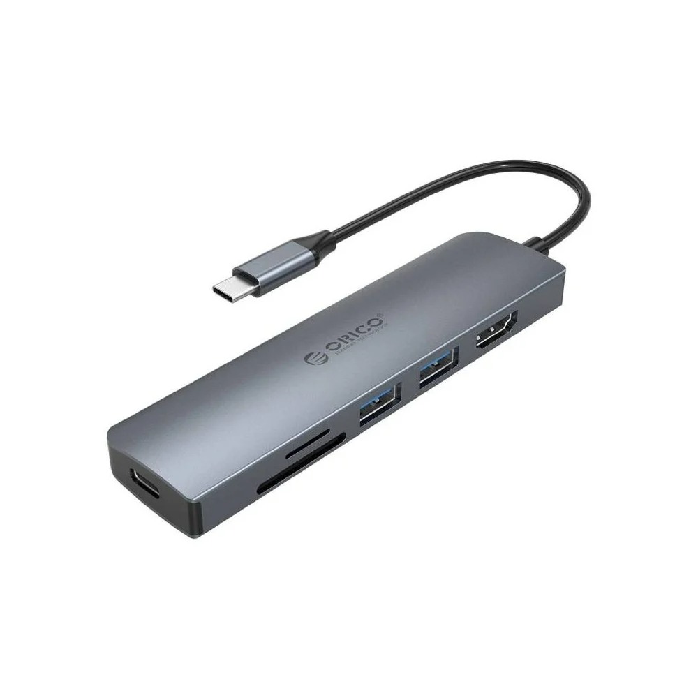 ORICO Port Hub 6-in-1 USB-C to HDMI (MC-U601P) Gray