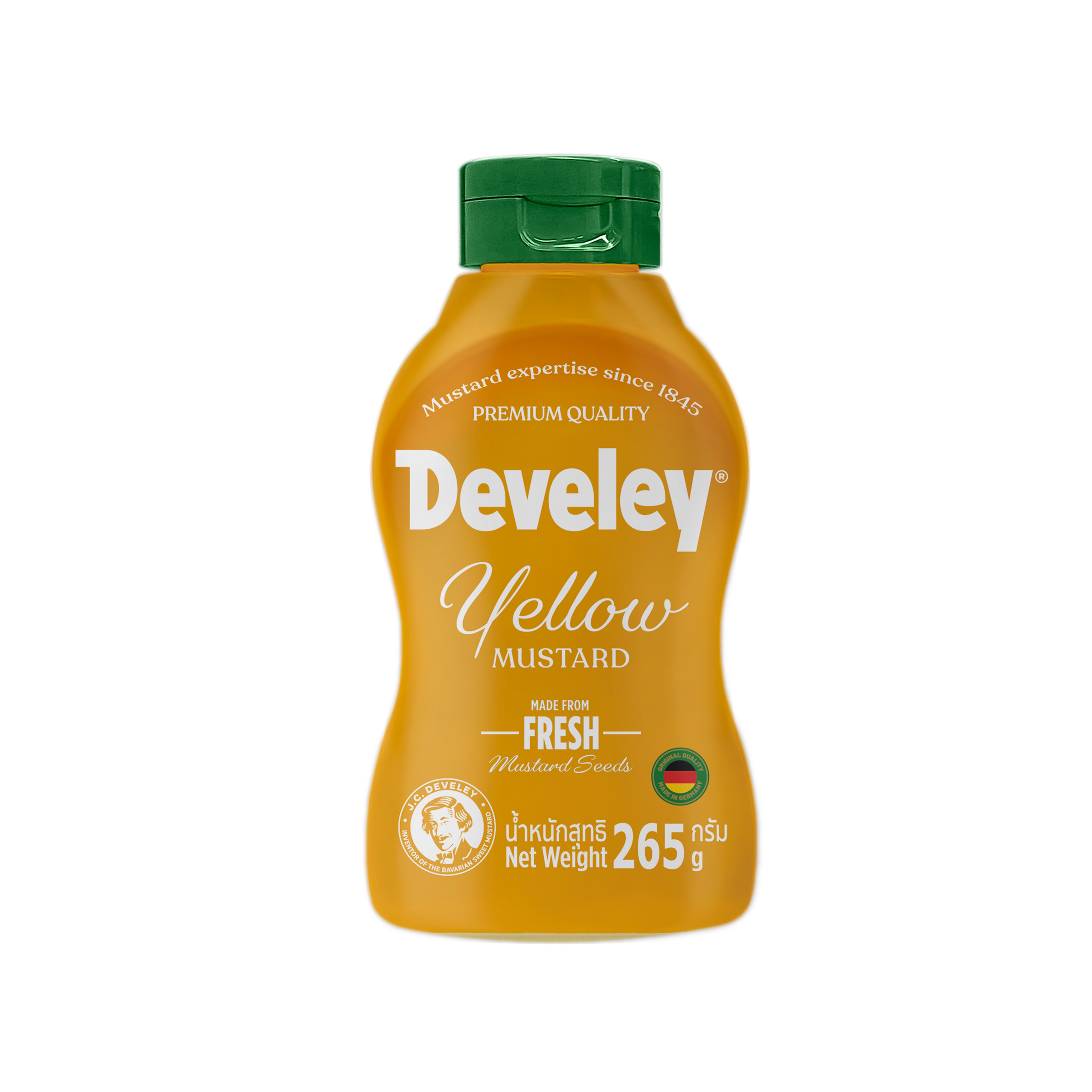 Develey (ดิวีเลย์) Yellow Mustard (เยลโลว์มัสตาร์ด) ขนาด 265 กรัม