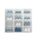 Thumbnail 1 of ซุปเปอร์ ล็อค กล่องรองเท้าพลาสติกแข็ง เปิดฝาหน้า รุ่น SUPER BOX 5657 10 + 2