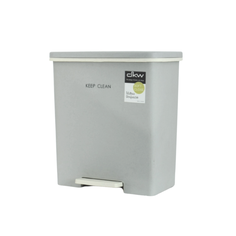 DKW (Official Store) Pedal Trash Can, Soft Close, Noiseless, Model HH-2655SP, Size 10 Liters, Gray
Mable