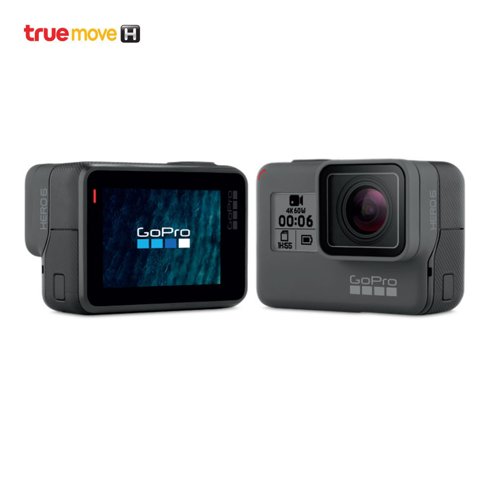 GoPro กล้อง GoPro รุ่น Hero 6 ของแท้ช่อปทรู - Black | Makro PRO