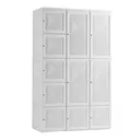 Thumbnail 1 of ซุปเปอร์ ล็อค ตู้เสื้อผ้าบานแม่เหล็ก ประกอบง่าย 15 ช่อง พร้อมที่แขวน รุ่น 5697