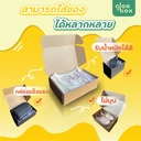 Thumbnail 4 of Glombox กล่องหูช้าง 0+4 กล่องลูกฟูก ฝาเสียบ กล่องพัสดุ กล่องพัสดุไปรษณีย์ สีดำ (25 กล่อง/แพ็ค)