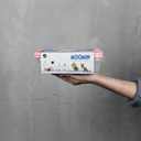 Thumbnail 3 of SUPER LOCK Food Storage Box Moomin Licensed Design Model 6074 Pink x 2