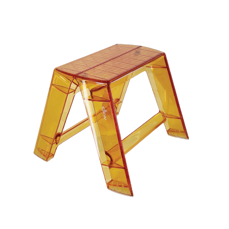 DKW Official Ladder รุ่น Seoul บันไดเก้าอี้ พับได้ พกพาสะดวก รับน้ำหนักได้ 80 กก. นั่งเหยียบยืนได้ สีส้ม