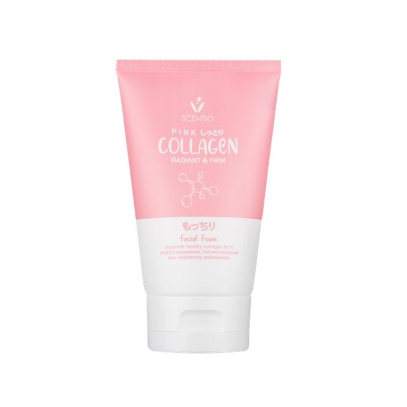 BEAUTY BUFFET FOAM SCENTIO PINK COLLAGEN RADIANT & FIRM FACIAL 100 g.