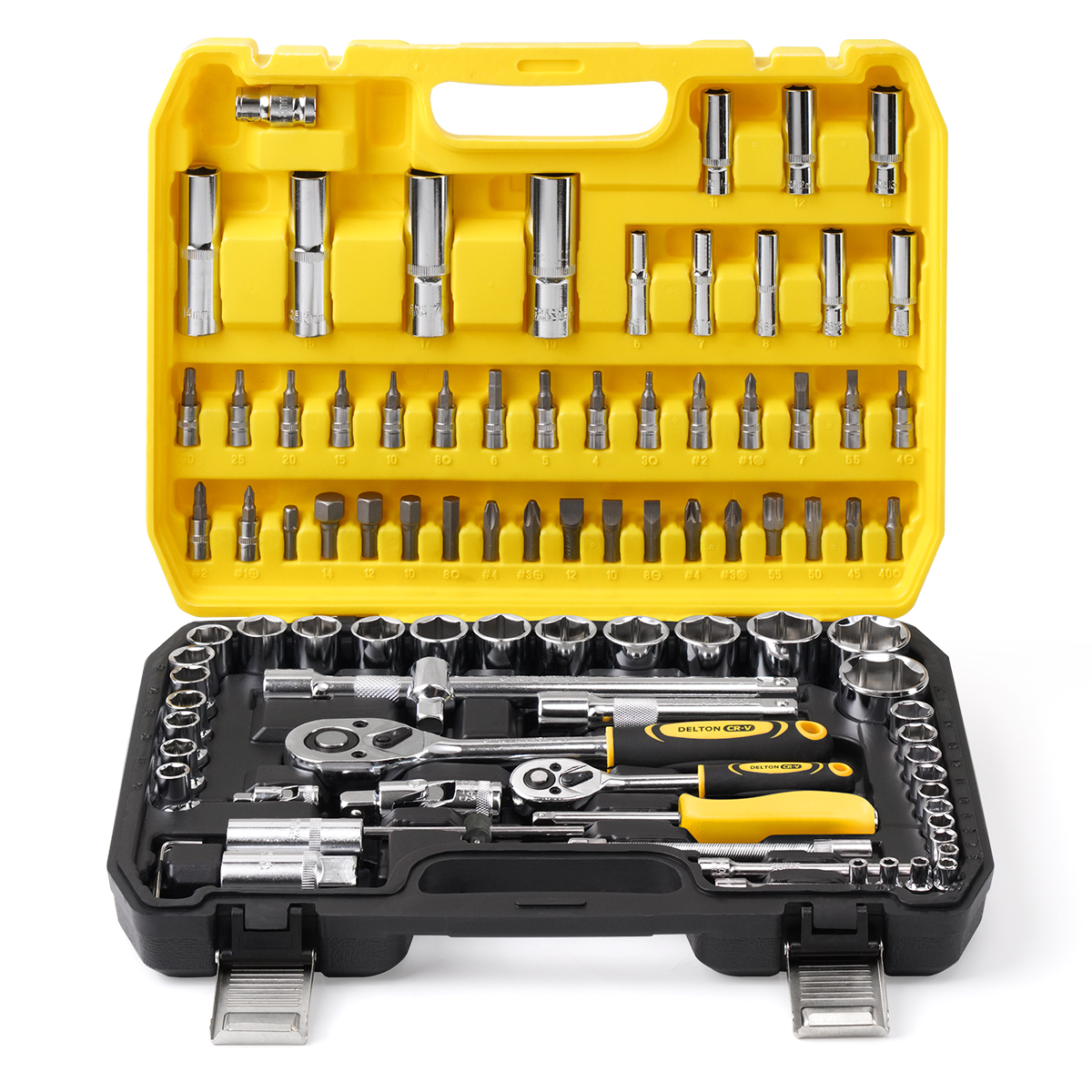 DELTON King Tools ชุดเครื่องมือ ประแจ ชุดบล็อก 94 ชิ้น ขนาด 1/4 นิ้ว และ 1/2 นิ้ว KING TOOLS SERIES รุ่น DKT-94PCS
