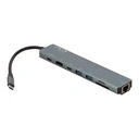 Thumbnail 1 of BLUE BOX USB Type-C Hub 8-in-1 Multifunction Converter Silver Grey