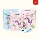 Thumbnail 4 of Matapat ถุงกระดาษของขวัญลายยูนิคอร์น (หูหิ้วสีฟ้า,ขนาดเล็ก (S)) ถุงกระดาษน่ารักหูเจาะ ถุงกระดาษพรีเมี่ยม ถุงหูหิ้ว (พร้อมส่งในไทย)