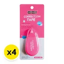 Thumbnail 1 of โยย่า เทปลบคำผิด แพ็ค 4 ชิ้น คละสี