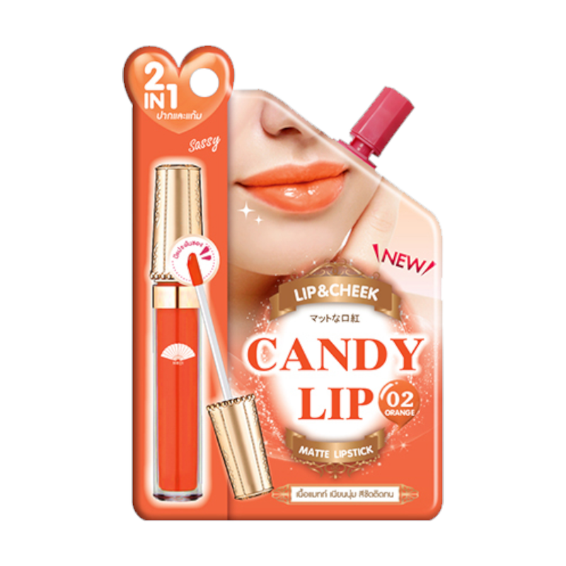 MEIJI CANDY LIP & CHEEK ORANGE 02 2 G.
