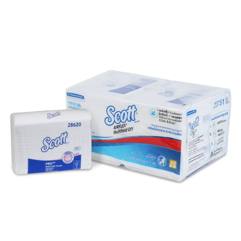 SCOTT PRO Multi-Fold Paper Towel - Code 23751 - 1 Ply