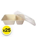 Thumbnail 1 of เกรซ ซิมเปิล กล่องอาหาร 2 ช่อง พร้อมฝาใส ขนาด 600 มล.