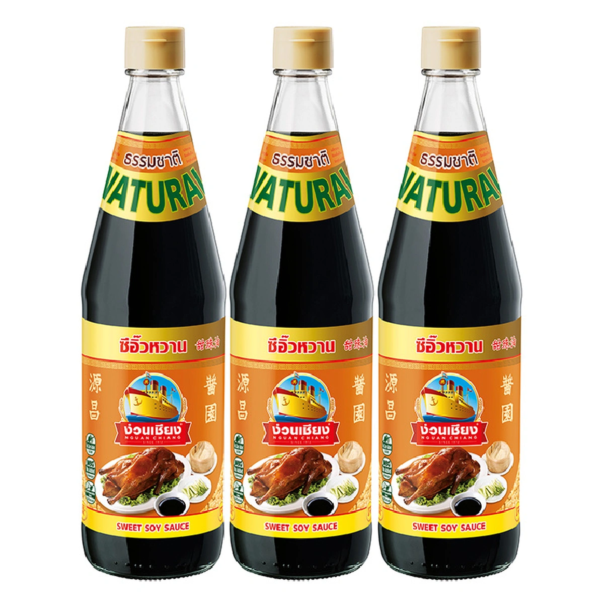 NGUAN CHIANG Sweet Soy Sauce 700 ml x 3