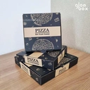 Thumbnail 4 of Glombox กล่องพิซซ่า ขนาด 10 นิ้ว กระดาษลูกฟูก ลายพิซซ่า กระดาษแข็งแรง ราคาพิเศษ ลายพิซซ่า - ดำ (50 กล่อง/แพ็ค)