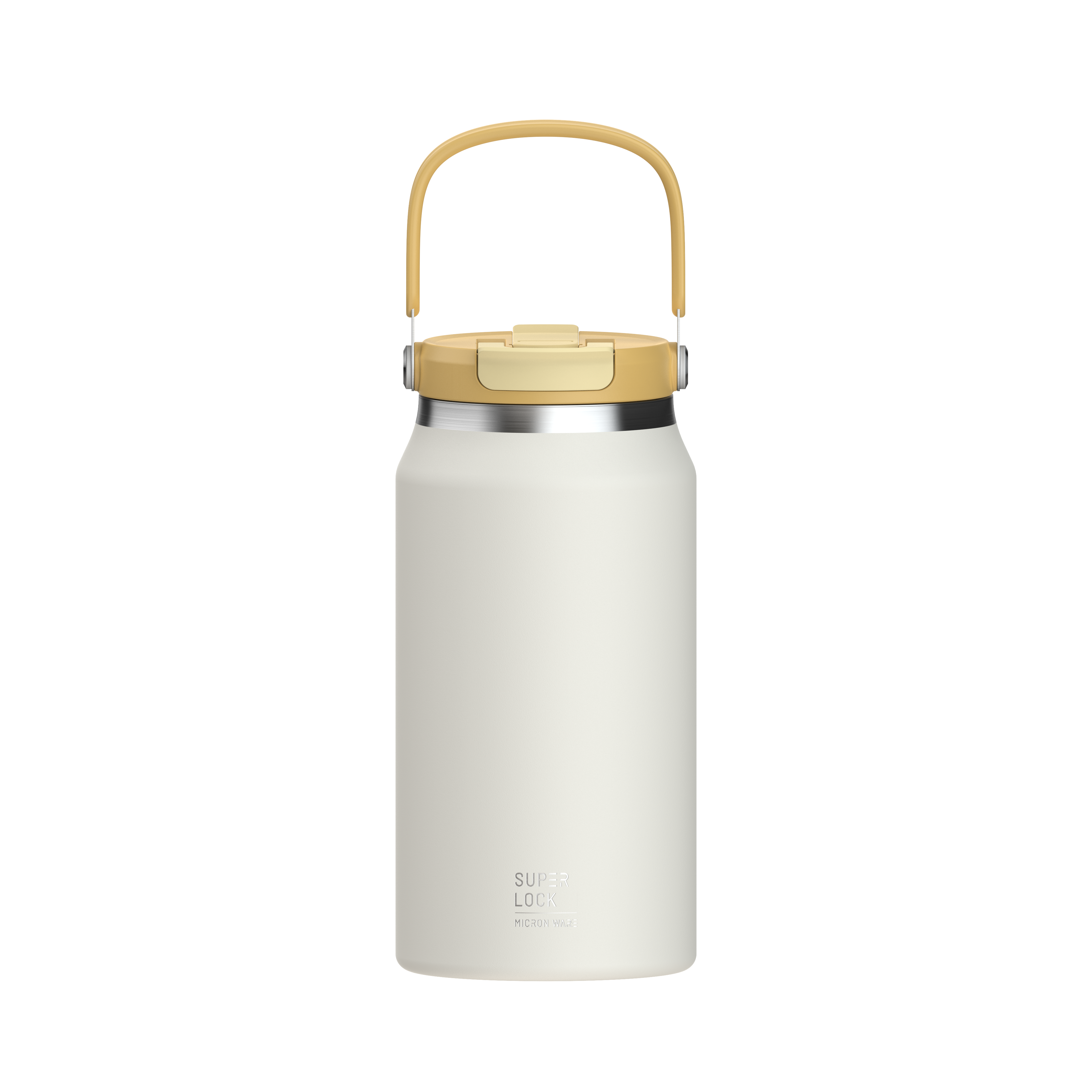 Super Lock Stainless Steel Jug with Straw 1450ml S184 White