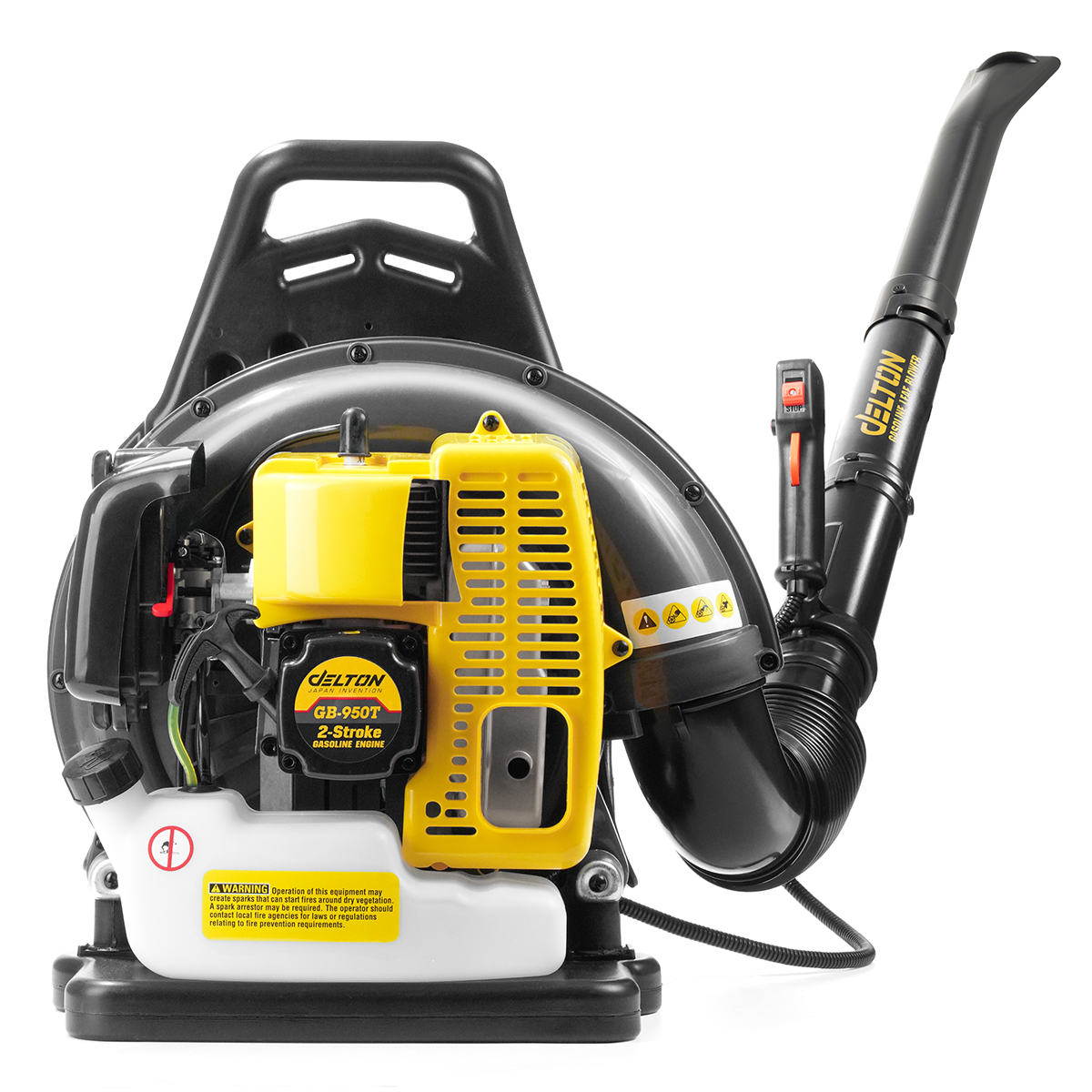 DELTON เครื่องเป่าใบไม้ เป่าลมสะพายหลัง เครื่องยนต์ 2 จังหวะ 6 แรงม้า Gasoline Leaf Blower รุ่น GB-950T