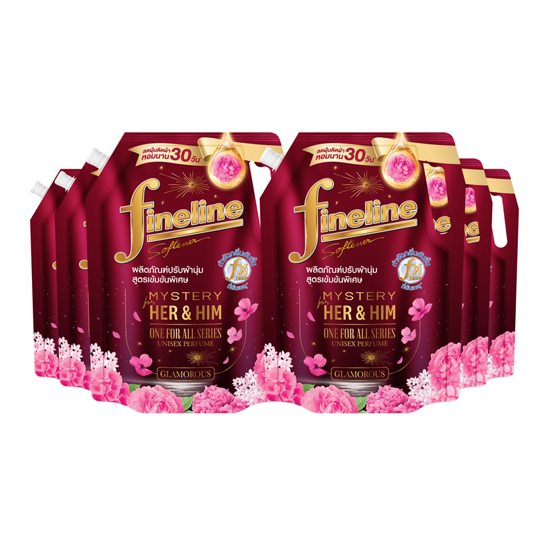 [Case] Fineline One For All Concentrated Fabric Softener 1,000ml. X6, Red