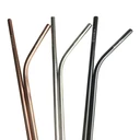 Thumbnail 3 of RePlanetMe หลอดสแตนเลสแท้ ขนาดแก้วเยติ 26.7 ซม. x 6 มม. (แถมฟรี ปลอกซิลิโคน + ถุงผ้าดิบ Metal YETI Tumbler Straw Set)เงิน (Silver)