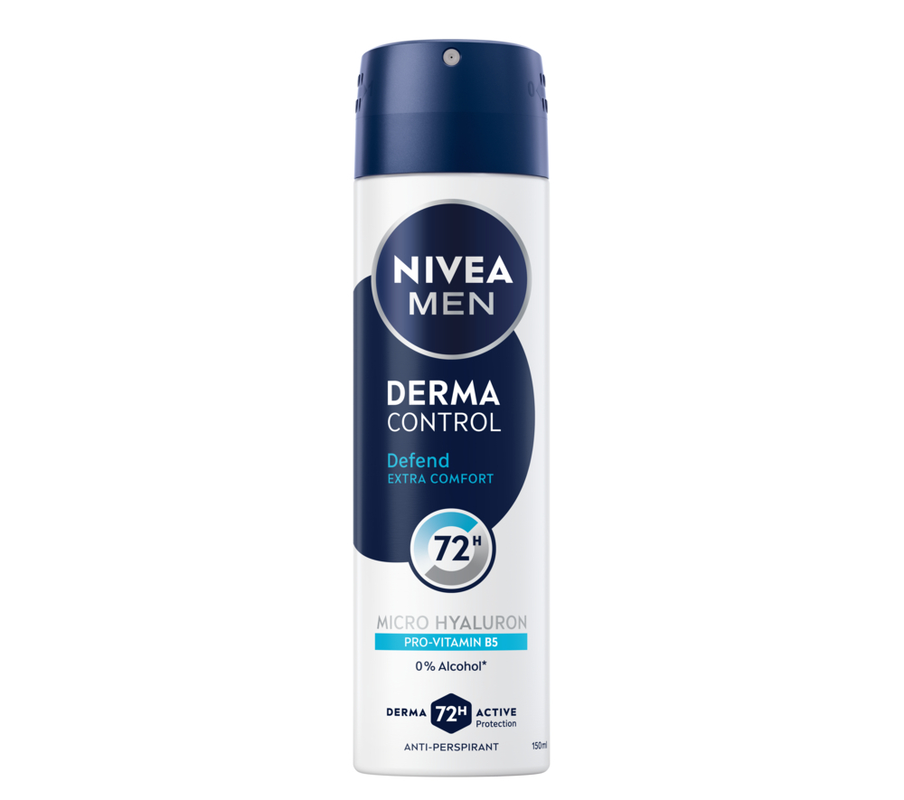 NIVEA MEN DERMA CONTROL DEFEND SPRAY 150 ML. x3