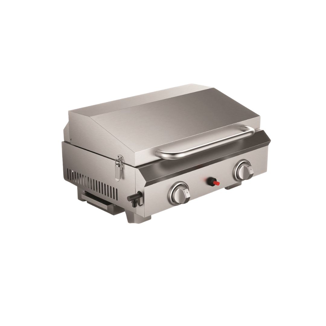 ลัคกี้เฟลม เตาอบแก๊ส  รุ่น GR-5040-SC(N) เตาย่างร้านอาหาร โครงสร้างสเตนเลส แบบมีฝาปิด