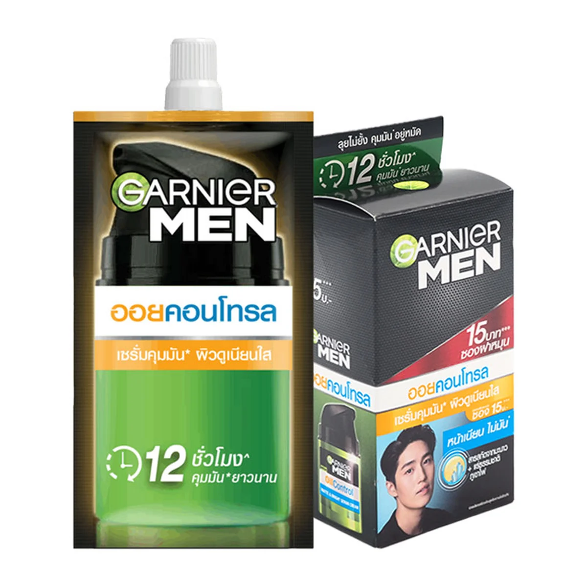 GARNIER MEN Turbo Light Oil Control Serum 7 ml x 6