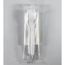 Thumbnail 1 of Matapat ช้อน-ส้อม+ทิชชู่ (ช้อน+ส้อม+ทิชชู่ ขาว) พลาสติกสีดำ/ขาว ช้อนข้าวพลาสติก (แพ็คซองพลาสติกอย่างดี) 50คู่/แพ็ค