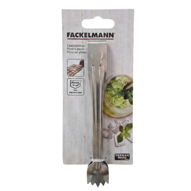 ที่คีบสเตนเลส 18 ซม.  แข็งแรงทนทาน FACKELMANN - Stainless Steel Ice Tongs 5051126873585