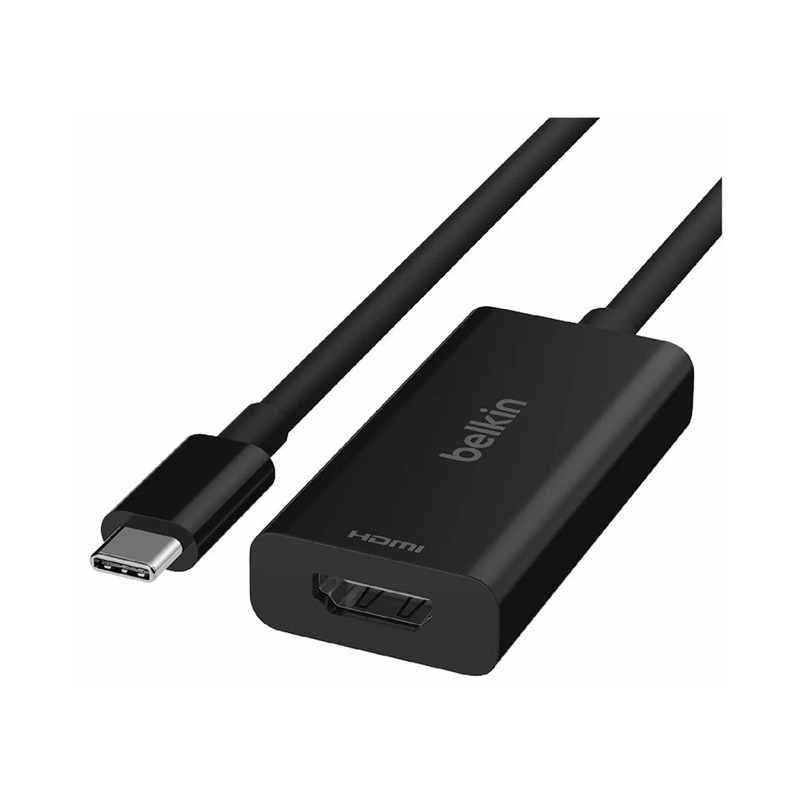 Belkin อะแดปเตอร์แปลง USB-C 3.0 เป็น HDMI 2.1 Adapter ภาพคมชัด ระดับ 8K@30Hz ยาว 15 cm รองรับWindowsOS MacOS AVC013btBK
