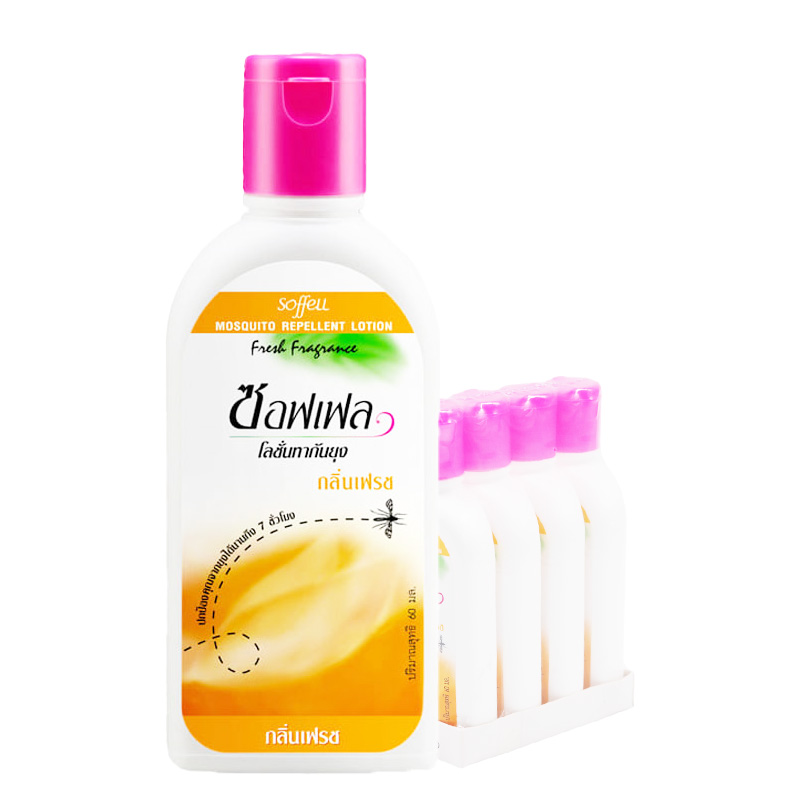 SOFFELL Mosquito Repellent Lotion Fresh 60 ml x 4