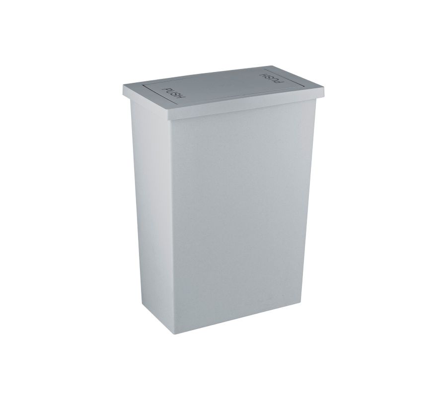 DKW (Official Store) Swing Lid Trash Can, Model HH-308P, Size 20 Liters, gray