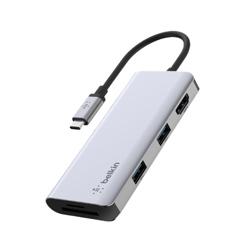Belkin ฮับมัลติพอร์ต CONNECT Hub USB-C3.1 5-in-1 Multiport Hub สําหรับ Windows MAC AVC007