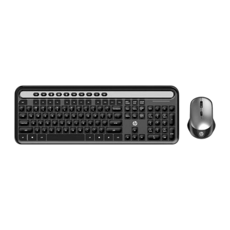 KEYBOARD & MOUSE WIRELESS (คีย์บอร์ดและเมาส์ไร้สาย) HP CS500 BLACK
