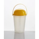 Thumbnail 1 of Panda Outlet V030-2Dแก้วBigCup2ช่อง+ฝาโดม+หู สีเลือง,เจาะรู (แพ็ค 10 ชิ้น)