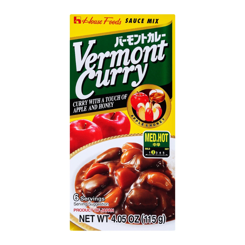 เฮ้าส์ เวอร์มองท์ แกงกะหรี่เผ็ดกลาง 115 กรัม House Vermont Curry Medium Hot 115 g.
