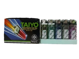 Thumbnail 2 of TAIYO Disposable Gas Lighter Black Box 50 pcs