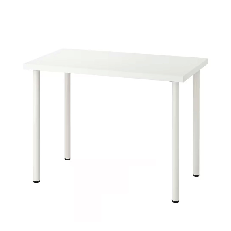Elife โต๊ะทํางาน สีขาว 100cm. มินิมอล Topหนา 2.3ซม. [ขาโต๊ะเหล็ก] ตั้งคอมพิวเตอร์ โมเดิร์น โต๊ะทํางาน ทานอาหาร โต๊ะ